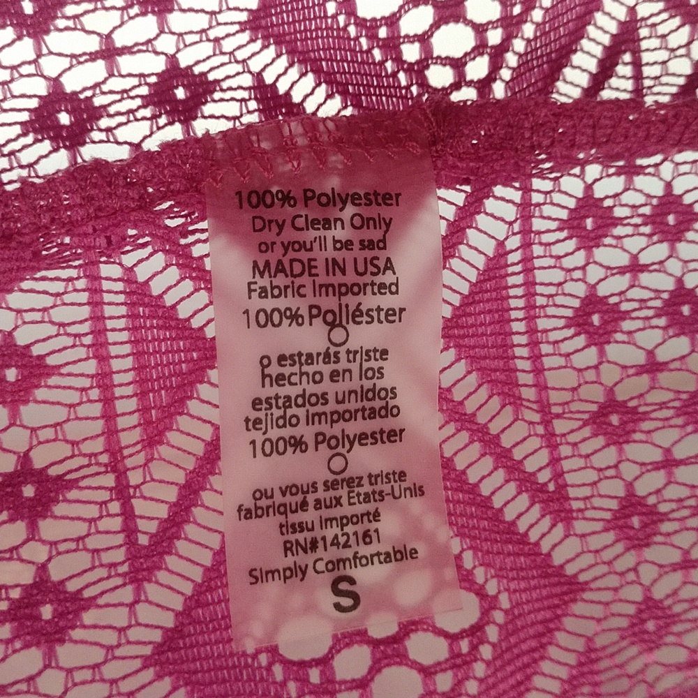 NWT Lularoe lace Kimono with fringe size Small - Picture 4 of 7